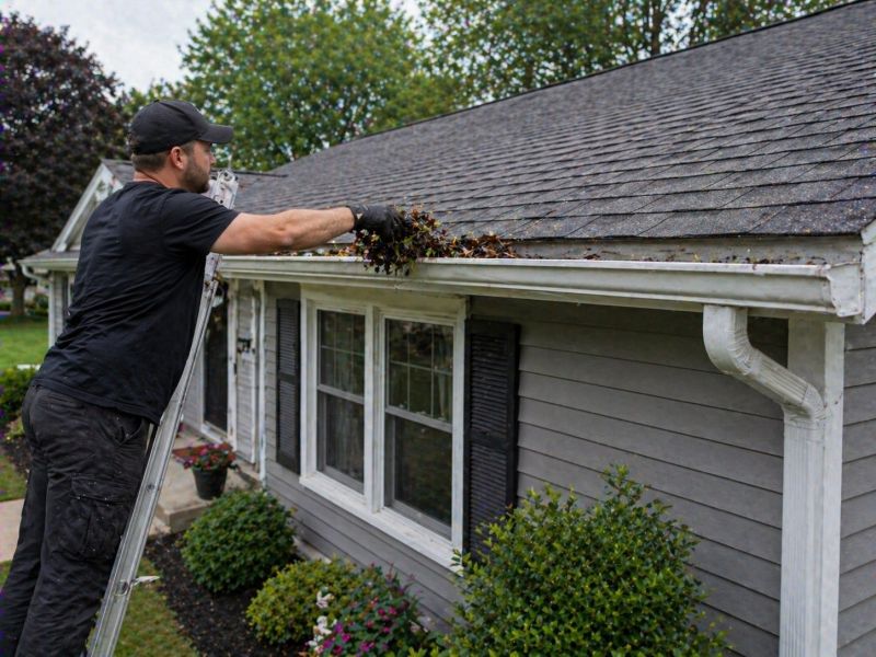 Clogged Gutter Clearing in Frederick, MD