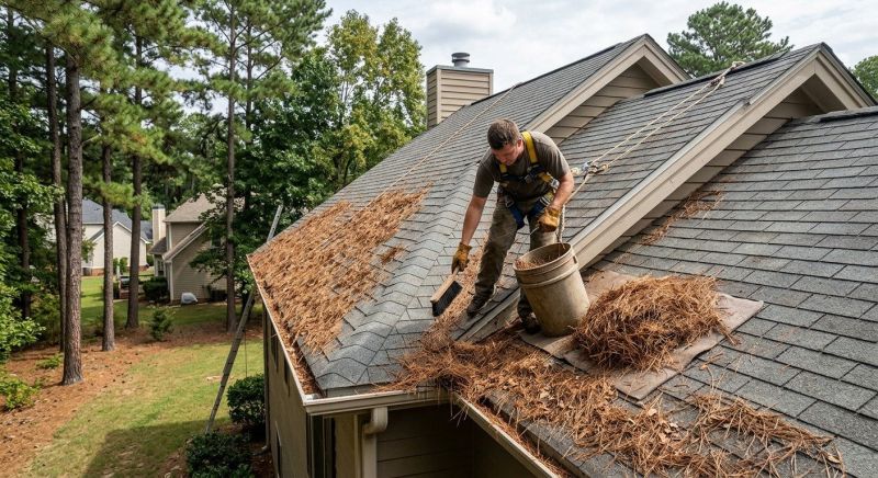 Gutter Pine Needle Removal in Baltimore, MD