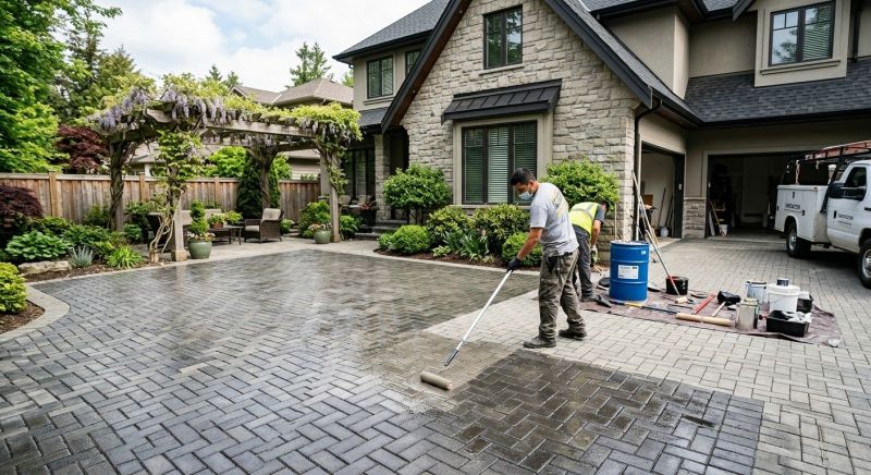 Paver Driveway Sealing in Redmond, WA