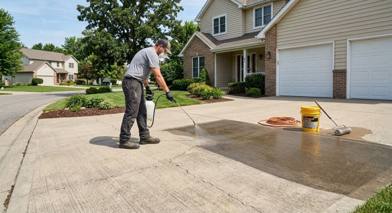 Sidewalk Concrete Sealing in Redmond, WA
