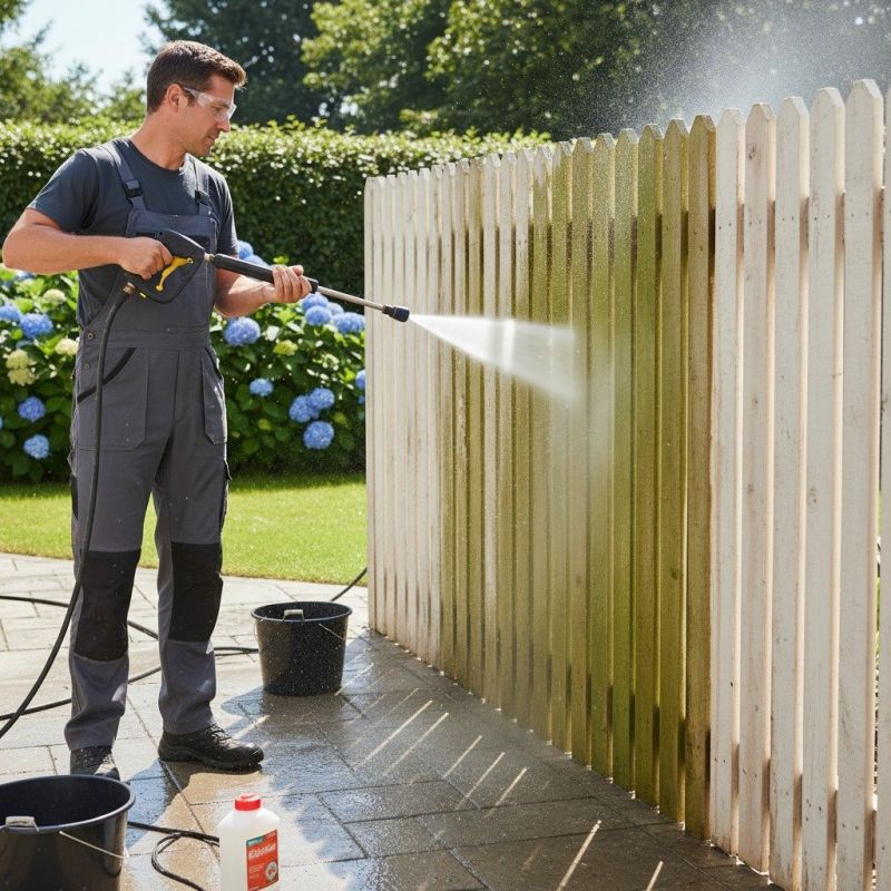 Local Fence Power Washing pros at work